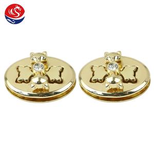 पर्यावरण के अनुकूल लक्जरी बच्चों बैग अंडाकार आकार फॉक्स पशु डिजाइन जस्ता मिश्र धातु हल्के सोने के धातु ट्विस्ट - Product Image 1