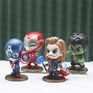 Unisex regalo gratuito per gli amanti dei <span class=keywords><strong>supereroi</strong></span> ironman <span class=keywords><strong>Thor</strong></span> capitano americano 100mm piccola figura di cartone animato per il distributore automatico di giocattoli Stuffer - Product Image 3