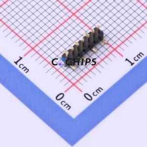 X1311WVS-07J-C18D42R1 Pin Header SMD,P=1.27mm Connector ( Pin Structure: 1x7P )( Pitch: 1.27mm )( Row Spacing: 1.27mm ) - Product Image 1