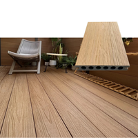 Planches de terrasse en composite bois-plastique durables pour l'extérieur, résistantes au feu, co-extrudées WPC