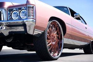 Jantes forgées RCSR personnalisées 5x115 5x127 Deep Dish 22 24 26 pouces à <span class=keywords><strong>grand</strong></span> rebord chromées brossées pour Chevy Oldsmobile - Product Image 6