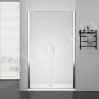 Boîtier de douche poli Double Pivot européen, carré, cador