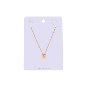 Collana in Acciaio Inossidabile a Forma di U, Placcata Oro, Catena a Maglia, Ciondolo Minimalista, Gioiello Unisex per Uso Quotidiano - Product Image 1