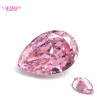 Pierres précieuses synthétiques, 8a, couleur rose gold, pendentif en zircon cubique, pierre précieuse, haute qualité, pour le moulage de cire, vente en gros
