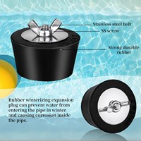 Bouchon anti-gel pour tuyau de piscine d'hiver, bouchon en acier inoxydable robuste, bouchon d'expansion en caoutchouc, accessoires de piscine, couverture de piscine