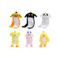 Offre Spéciale lumière led hiver personnalisé corée clignotant oreilles mobiles chapeaux en peluche mignon Animal casquette drôle chapeaux pour Halloween