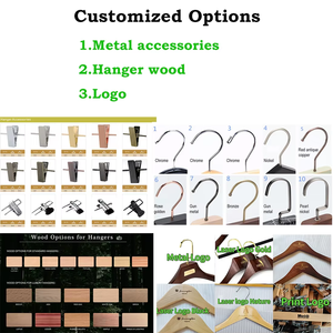 Perchas de Madera Personalizadas para Tiendas de <span class=keywords><strong>Ropa</strong></span>, Perchas para Trajes, Abrigos y Vestidos, Perchas de Madera Personalizadas, Cintre Vetement - Product Image 5