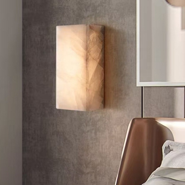 Modern Alabaster LED Wall Luxury Sconce Lights Wall Lamp