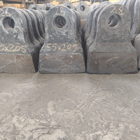 Tête de marteau pour concasseur de roche en alliage de chrome haute résistance, multifonction, pour le traitement des minerais, pièces de rechange de haute qualité de marque Golden Casting
