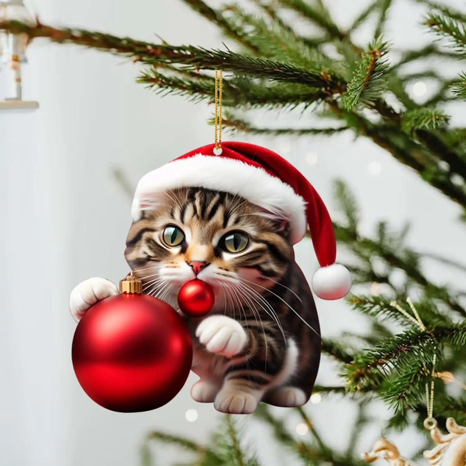 Christmas ideas Kitten car pendant Backpack pendant Christmas home decor Gift Car accessories