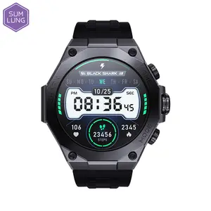 Reloj inteligente Black Shark S1 Pro versión global, reloj inteligente con carga inalámbrica AMOLED de 1,43 pulgadas, batería de 15 días de duración, NFC Chat GPT