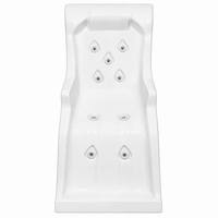 Lit de relaxation de luxe en acrylique pour piscine d'hydrothérapie avec 9 jets de massage réglables, fauteuil spa corps entier, résistant à la corrosion
