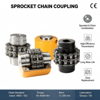 Accouplement de chaîne à rouleaux en acier rigide KC, pièces forgées et trempées, personnalisable OEM pour les machines des mines et des imprimeries américaines