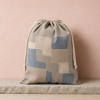 Sac à cordon personnalisé en toile imprimée motif dessin animé pour objectif d'appareil photo – Pochette de protection réutilisable et écologique pour filtres, pare-soleil et accessoires de nettoyage