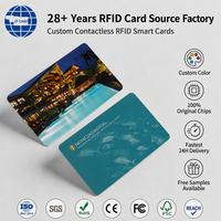 Carte RFID 13,56 MHz compatible PVC, carte d'accès, impression de logo personnalisée, contrôle d'accès aux portes, vente en gros en usine