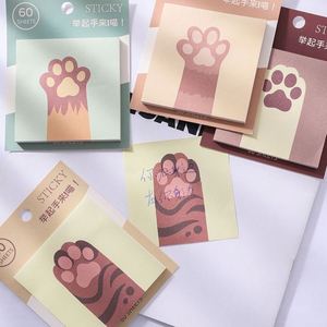 Wholesale Cute Cat Paw Sticky Note Stationery <b>Memo</b> <b>Pad</b> With Sticky School Supplies Kawaii Notepad for Student - Product Image 4