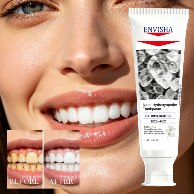 Private Label Oral Care 120g Daily Use Teeth Whitening Toothpaste Fluoride Free Sensitive Teeth Nano Hydroxyapatite Toothpaste