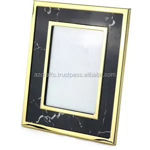Dark Black Resin Brass Inlay Nice Look Photo <b>Frame</b> - Product Image 1