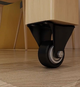 <span class=keywords><strong>Brouette</strong></span> robuste avec freins Roulettes universelles Roulettes <span class=keywords><strong>de</strong></span> <span class=keywords><strong>roue</strong></span> silencieuses industrielles fixes noires - Product Image 5