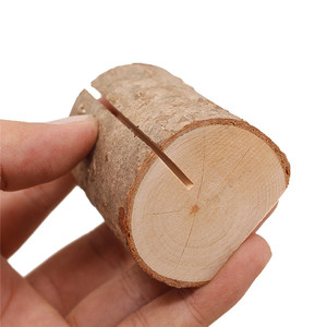 大尺寸树桩木制卡片夹学校办公用品婚庆聚会留言卡照片夹 - Product Image 4