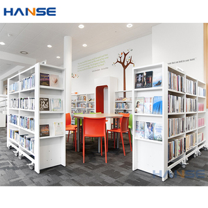 Tùy Chỉnh Thực Hiện Kệ Sách Lớn Hiển Thị Tủ Sách Thiết Kế Nội Thất Thư Viện Hiện Đại Tường Kệ Sách Bằng Gỗ Tủ Sách - Product Image 5