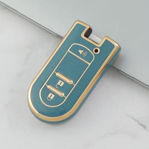 Housse de clé de voiture en TPU <span class=keywords><strong>Jade</strong></span> à la mode avec porte-clés pour Daihatsu Tanto LA610S Perodua Toyota Rush accessoires de voiture protecteur de clé - Product Image 4