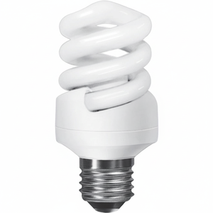 E27 Thick Spiral EXTRA MINI SUPREME 15W 2700K 878lm-a Energy Saving LED/CFL Fluorescent Lamp with B22/E14 Base - Product Image 2