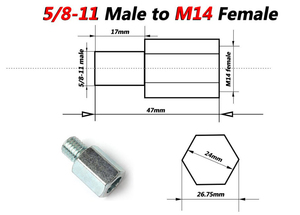 Z LION <span class=keywords><strong>AngIe</strong></span> Grinder PoIisher M14 Changer en adaptateur 5/8-11 - Product Image 5