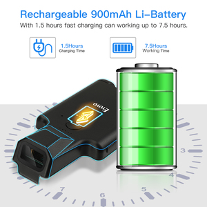 Eyoyo-lector de código de barras láser 1D para mensajería y trabajadores, lector de código de barras autopda, Clip trasero para teléfono, EY-017L - Product Image 5