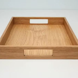 Bandeja de Servicio de Madera Maciza Ecológica de Alta Gama, Hecha a Mano con Acabado Pulido para Eventos de Hostelería a Precio Económico - Product Image 1