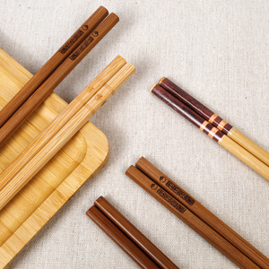 Palillos de Bambú Redondos Antideslizantes para Uso Doméstico, Color Sólido, Tallados Personalizados - Product Image 3