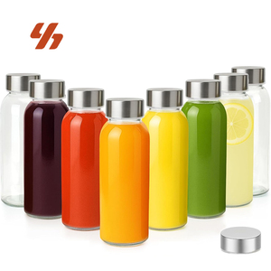 Bouteille d'eau en verre borosilicate avec logo personnalisé, <span class=keywords><strong>grande</strong></span> capacité, bouteille chaude et froide avec couvercle en acier inoxydable SUS304, vente en gros - Product Image 1