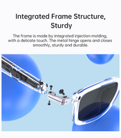 Lunettes Intelligentes avec Assistant Vocal IA, Microphone Intégré, Intégration LLM, Recherche d'Informations Mains Libres, Lunettes Technologiques Intelligentes