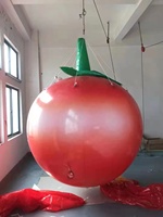 Défilé Extérieur Drôle Grande Tomate Gonflable Flottante Hélium Légumes Gonflable Grande Pomme Ballon Modèle