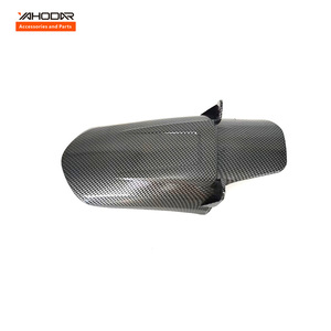 Pelindung Lumpur Roda Belakang Sepeda Motor Listrik Pola Serat Karbon untuk SURRon Light Bee X S. - Product Image 2