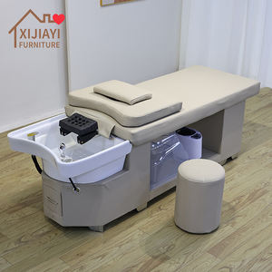 Fauteuil de lavage de luxe moderne Xijiayi pour salon de beauté et spa, avec <span class=keywords><strong>bassin</strong></span> en céramique et <span class=keywords><strong>pompe</strong></span> hydraulique puissante, idéal pour coiffeur, styliste et usage en salle de bain - Product Image 1
