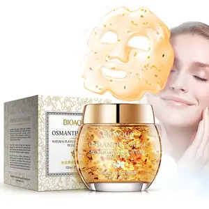 OEM bioaqua private label osmanthus petals moisturizing nourish whitening face skin care sleeping facial gel mask