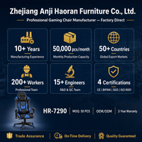 Chaise de jeu ergonomique avec appui-tête réglable en hauteur et support lombaire, logo personnalisé, usine OEM