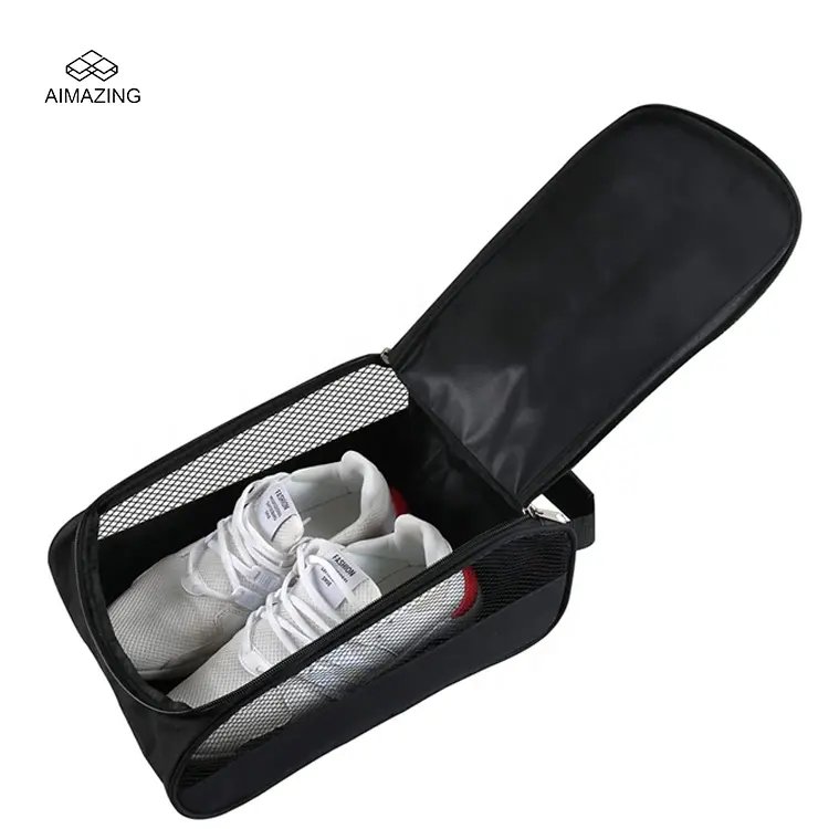 Sacs de chaussures de sport portables OEM, sacs de rangement de chaussures, sac respirant pour chaussures de Golf, vente en gros