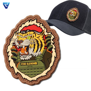 Parches de Goma Suave de PVC con Logotipo Personalizado en 3D, Parches de Velcro con Diseño de Águila y Tridente Ucranianos Transparentes para Coser en Gorras de Camionero - Product Image 4
