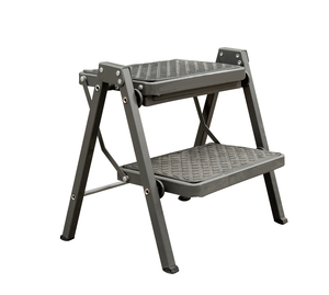 Escalera Plegable de Acero de 2 Peldaños, Plataforma Antideslizante, Escalera Pequeña Portátil de Acero para el Hogar y la Cocina - Product Image 3