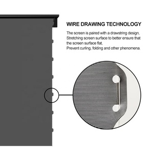 120-Inch Motorized Electric Pull-Up 3D Projection <strong>Screen</strong> 16:9 <strong>Projector</strong> <strong>Screen</strong> 4K Long Throw Home Portable Floor Rising Stand - Product Image 4