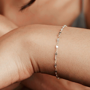 Pulsera de Plata S925 Ajustable de Moda CANNER, Pulseras de Cadena con Eslabones Chapadas en Oro de 18K para Mujer - Product Image 3