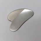 2024 haute qualité Mini acier inoxydable en forme de coeur cosmétique spatule pas cher liquide fond de teint grattoir avec étui en cuir usage domestique