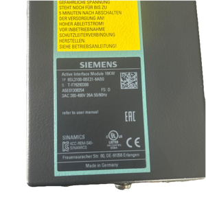 Module de ligne de base SINAMICS S120 6SL31000BE216AB0 16kW PLC - Product Image 1