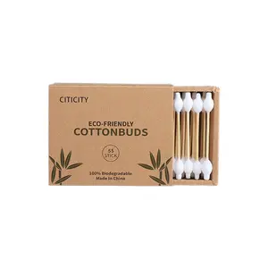 Cotton Swabs For Ears Eco-friendly Packing Baby Swab Manufacturers Cotton Swab Kids Ear Buds For Babies