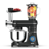 Meilleures ventes, robot culinaire multifonctionnel 5 en 1, presse-agrumes, mixeur, hachoir à viande, mélangeurs, batteur sur socle pour pâte, machine de chef tout-en-un