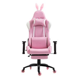 <span class=keywords><strong>Fauteuil</strong></span> de gamer inclinable mignon avec repose-pieds oreilles de lapin <span class=keywords><strong>rose</strong></span> sillas gamer Oreilles de lapin <span class=keywords><strong>Fauteuil</strong></span> 2D chaise de gaming <span class=keywords><strong>rose</strong></span> pour filles - Product Image 1