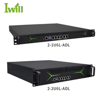 1U 12e 13e génération pare-feu réseau avec DDR4 6LANs SFP + DC 90V à 264 V ordinateur serveur système réseau pour solutions Iot