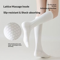 Chaussettes de sport professionnelles en nylon pour femmes, antidérapantes, tendance, pour la course, la corde à sauter, le yoga, à compression, mi-mollet, lot de quatre